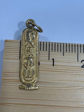 Colgante Cartucho Egipcio Oro