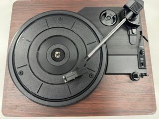 Reproductor Vinilo Retro Marrón/Negro