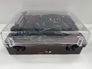 Reproductor Vinilo Retro Marrón/Negro