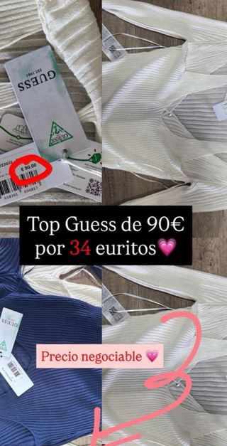 Top Guess Blanco