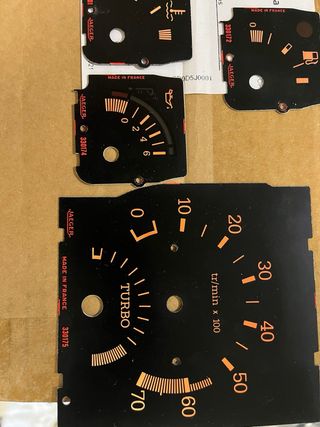 Marcadores originales  Renault 5 GT Turbo Jaeger