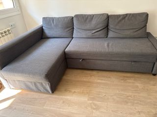 Sofá Cama Friheten Ikea Gris Chaise Longue