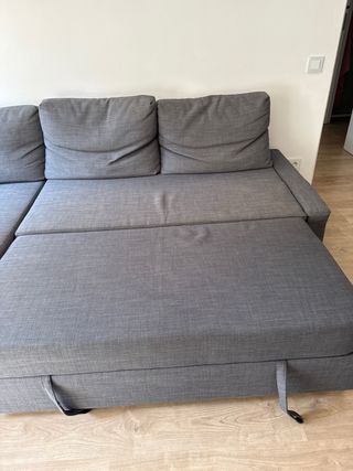 Sofá Cama Friheten Ikea Gris Chaise Longue