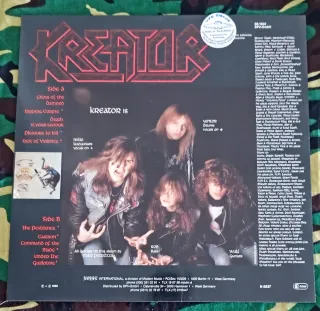 Kreator Pleasure To Kill LP Vinilo 1986