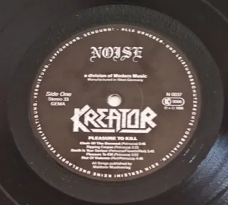 Kreator Pleasure To Kill LP Vinilo 1986