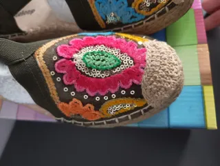 Espardeñas fallera bordadas