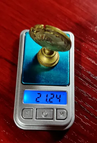 1910 Francia Napoleón II sello lacre latón