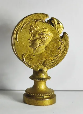 1910 Francia Napoleón II sello lacre latón