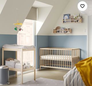 Cuna de madera haya natural