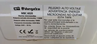 Microondas Orbegozo