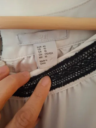 Vestido H&M gris y negro