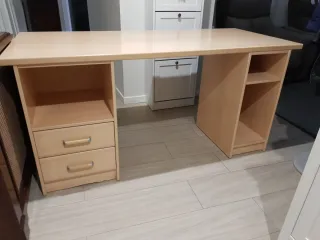 Mesa despacho escritorio de madera color claro