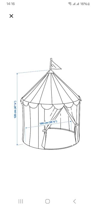 Tienda de campaña infantil circo