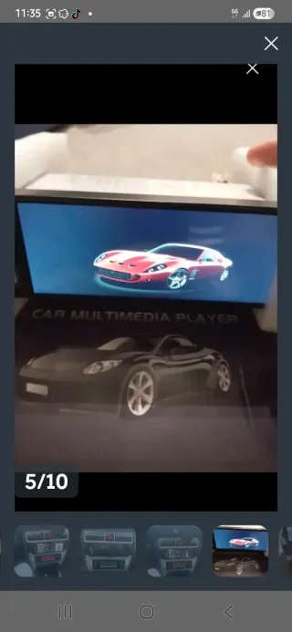 Radio Coche 1 DIN Carplay Android Auto