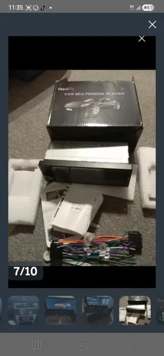 Radio Coche 1 DIN Carplay Android Auto