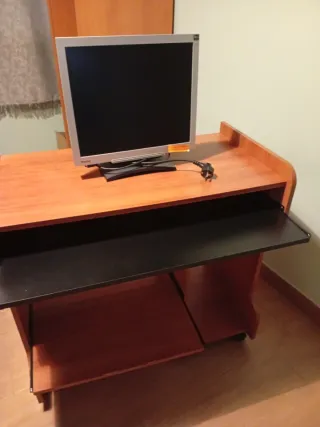 Mesa Ordenador Estudio Madera Negra