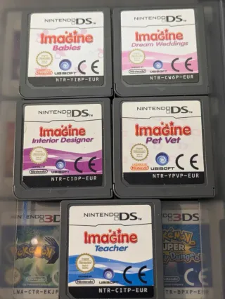 Lote 5 Juegos Nintendo DS Imagine