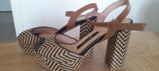 Sandalo donna Cuplé beige/nero