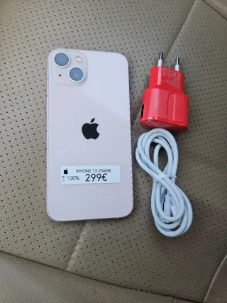 iPhone 13 256GB 100% + Cargador
