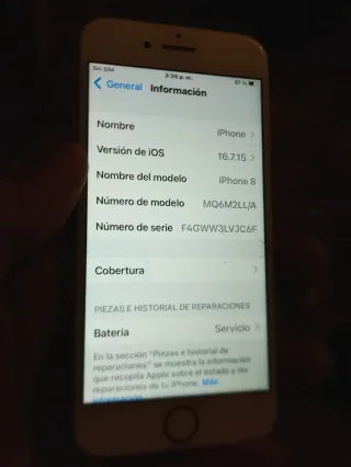 iPhone 8 pro 64GB LEER CLARO