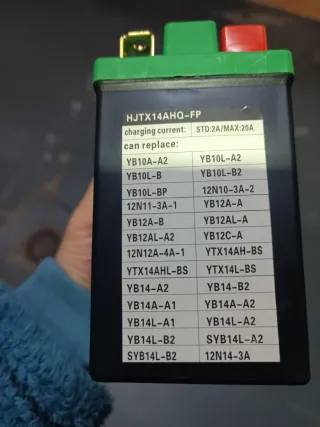 Batería Litio Moto Skyrich HJTX14AHQ-FP