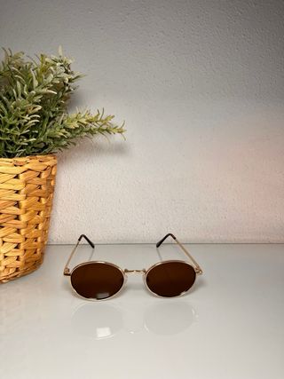 Gafas de sol metal redondas