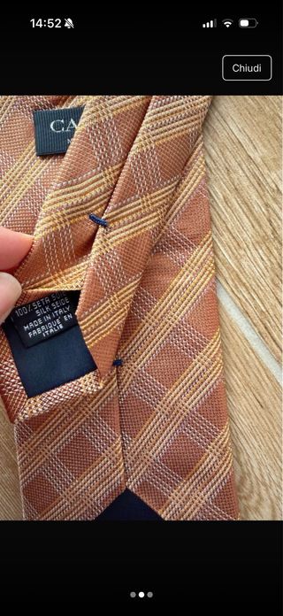 Cravatta Canali Seta Uomo