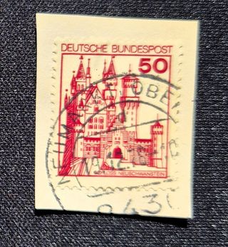 Lotto 4 francobolli Germania Castelli