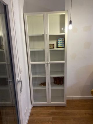 Vitrina Librería Billy Ikea Blanca Cristal (2 uds)