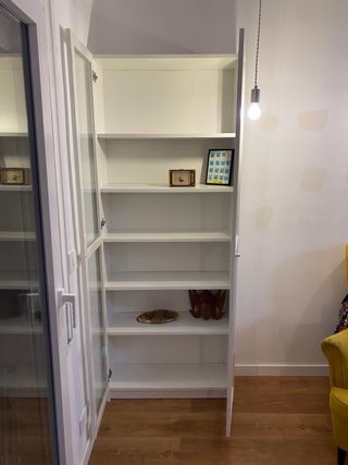 Vitrina Librería Billy Ikea Blanca Cristal (2 uds)