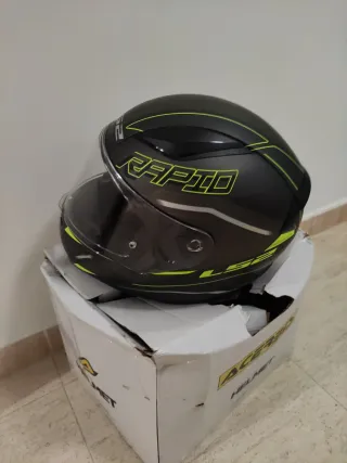 Casco Moto LS2 Rápid 2 Talla S Negro/Amarillo