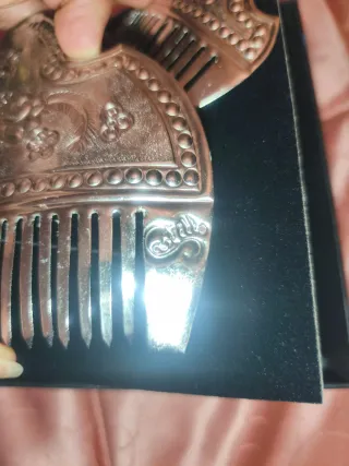 Conjunto Aderezo y Peinetas Plata Niña