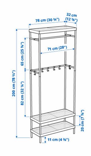Perchero Zapatero Blanco IKEA MACKAPAR