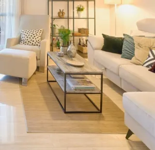 Mesa de centro madera y metal