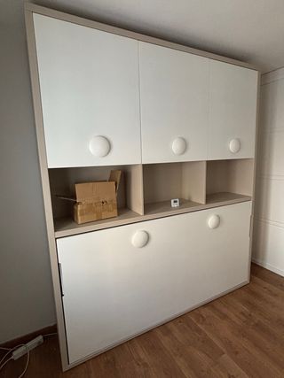 Mueble con cama abatible (puedes verlo)