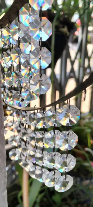 15 tiras de cristales para lámpara