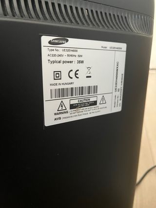 Samsung TV 30 HDMI/DVI