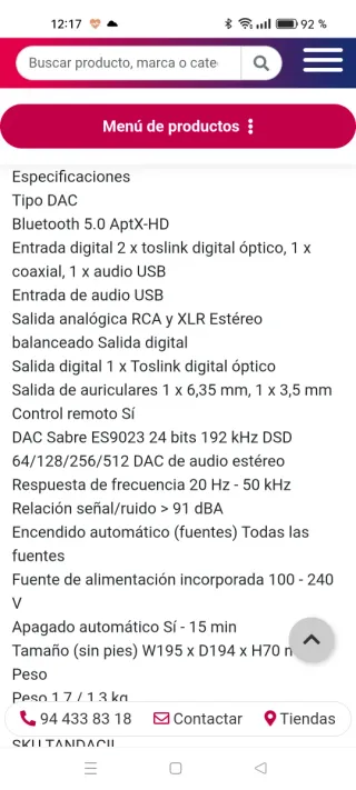 Tangent DAC II Digital to Analog Converter