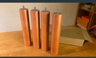 4 patas madera 28cm para somier.Lo Monaco