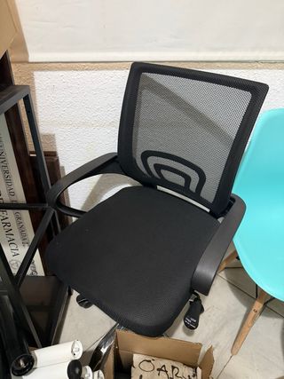 2 Sillas de Oficina Negras