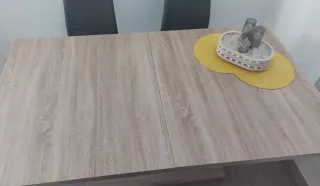 Mesa de comedor roble extensible