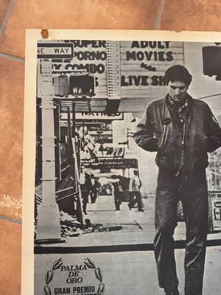 Cartel original estreno Taxi Driver (1976)