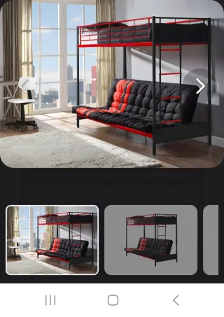 Litera convertible con sofá cama