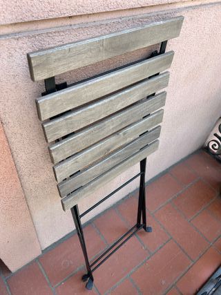 Mesa y 2 Sillas Ikea Tarno Plegables
