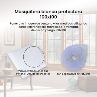 Pack 5 Mosquiteras Adhesivas Ventana 100x100