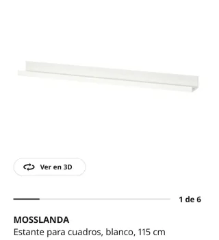 Estante MOSSLANDA IKEA Blanco