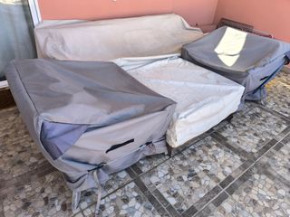 Conjunto Muebles Jardín: Sofá, Sillones y Mesa