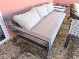 Conjunto Muebles Jardín: Sofá, Sillones y Mesa