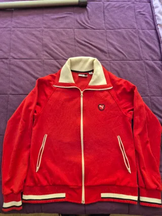 Giubbotto sportivo Puma rosso e bianco