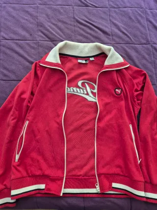 Giubbotto sportivo Puma rosso e bianco